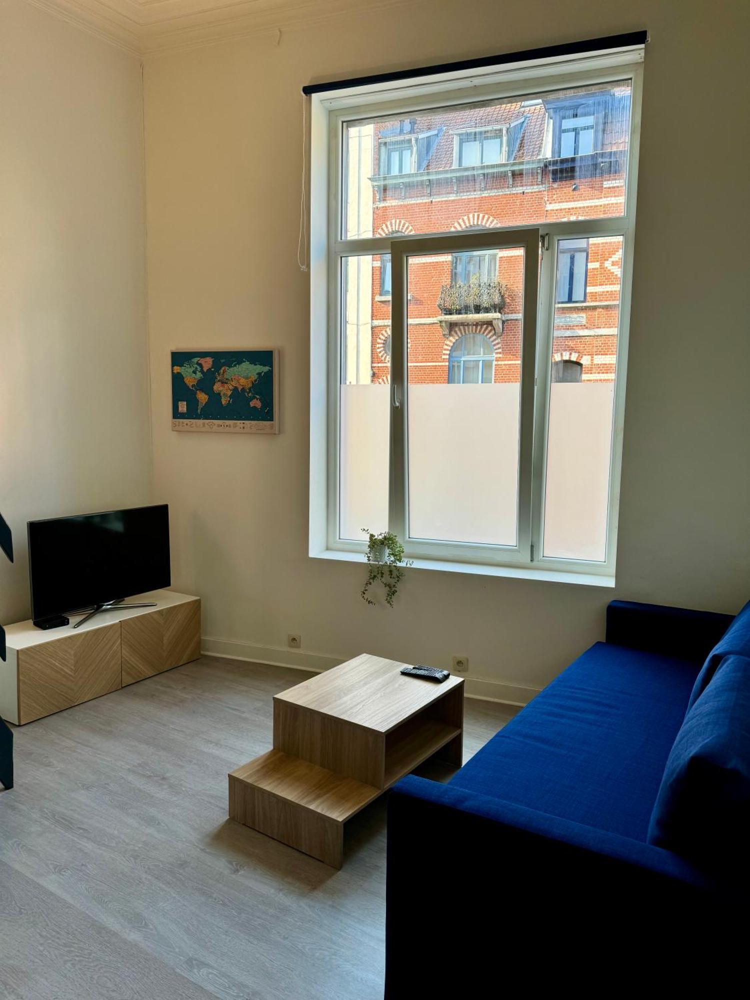 Studio Avec Chambre En Mezzanine Brussel Buitenkant foto